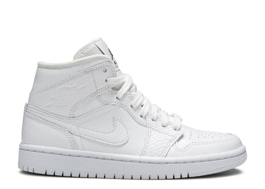 WMNS AIR JORDAN 1 MID 'WHITE SNAKESKIN'