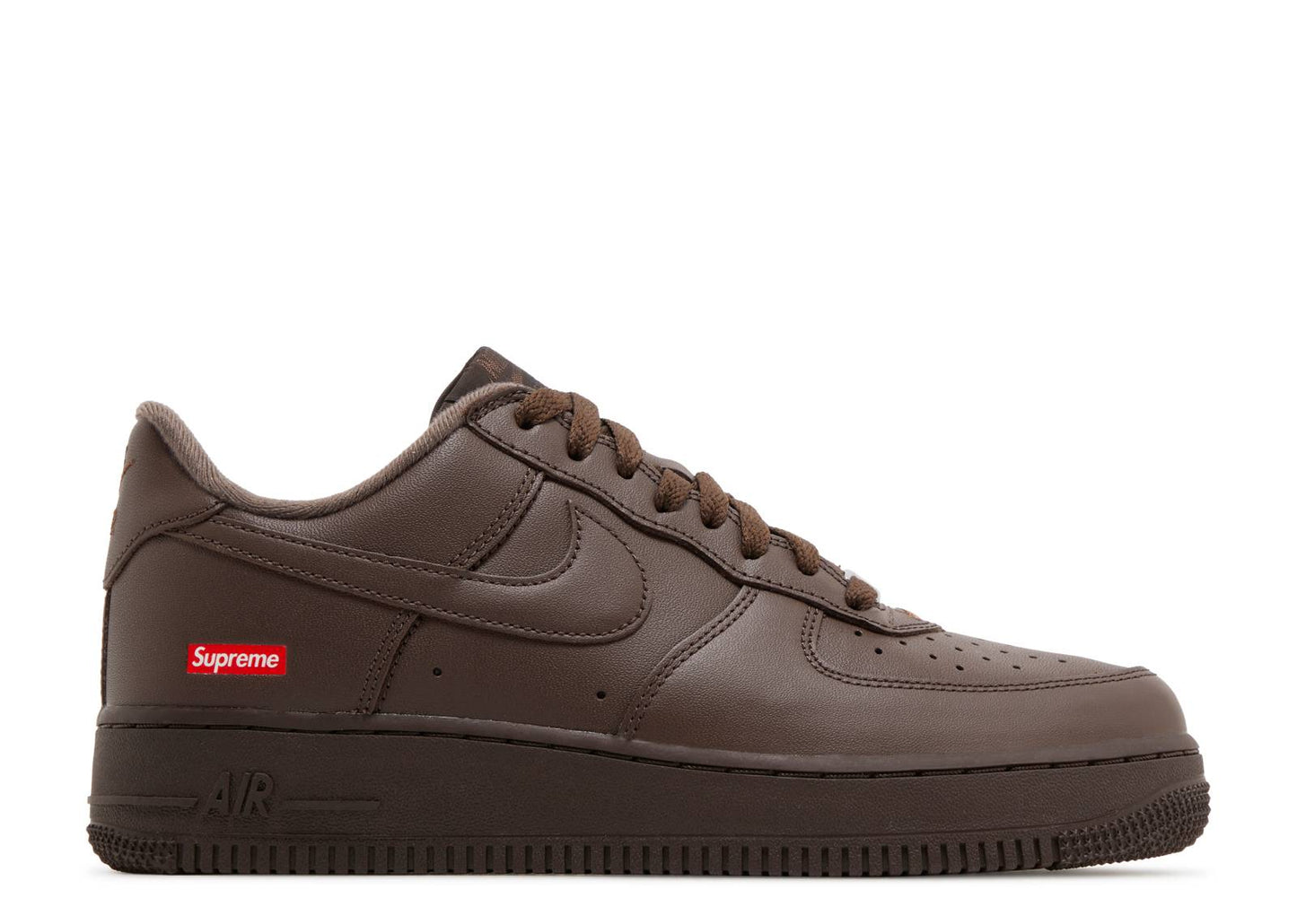 SUPREME X AIR FORCE 1 LOW 'BOX LOGO - BAROQUE BROWN'