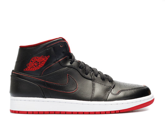 AIR JORDAN 1 MID 'BLACK RED'