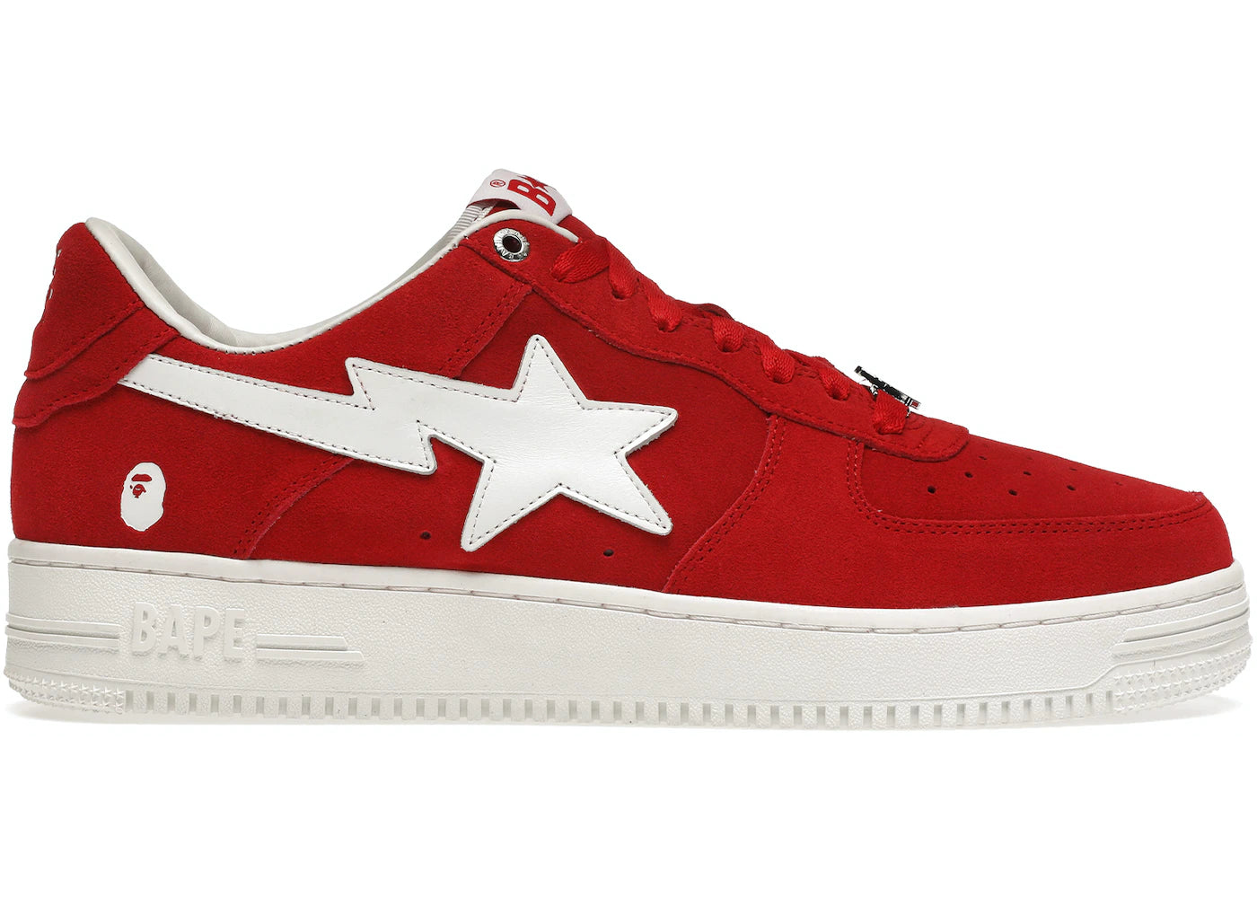 BAPE BAPESTA LOW "RED EMBOSSED"