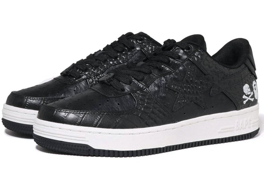 BAPE BAPESTA LOW X NEIGHBORHOOD "BLACK"