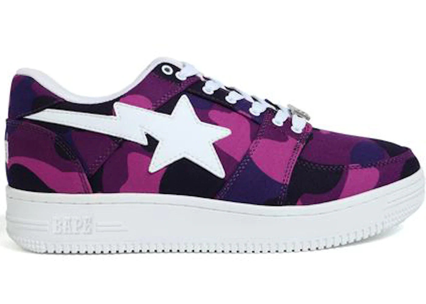 A BATHING APE BAPE STA LOW COLOR CAMO PURPLE