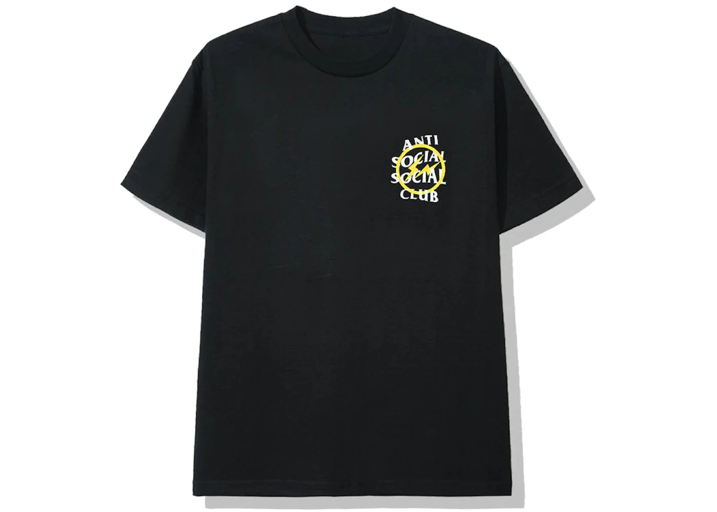 ASSC X FRAGMENT YELLOW BOLT TEE "BLACK"