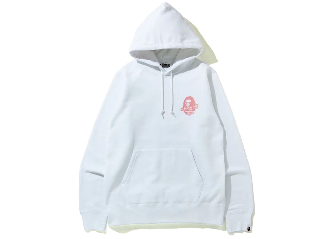 BAPE MILO CIRCLE PULLOVER HOODIE WHITE