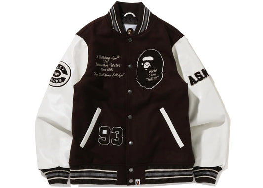 BAPE VARSITY JACKET 2024 "BROWN"