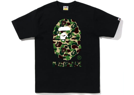 BAPE ABC CAMO BY BATHING APE TEE "GREEN/BLACK"