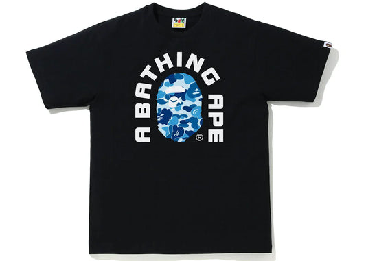 BAPE ABC CAMO COLLEGE TEE "BLUE/BLACK"