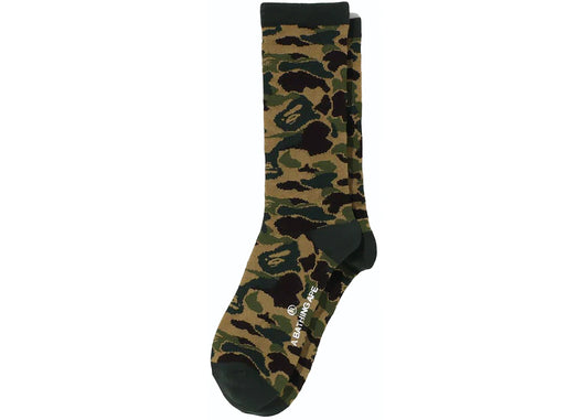 BAPE JACQUARD SOCKS "ABC GREEN CAMO"