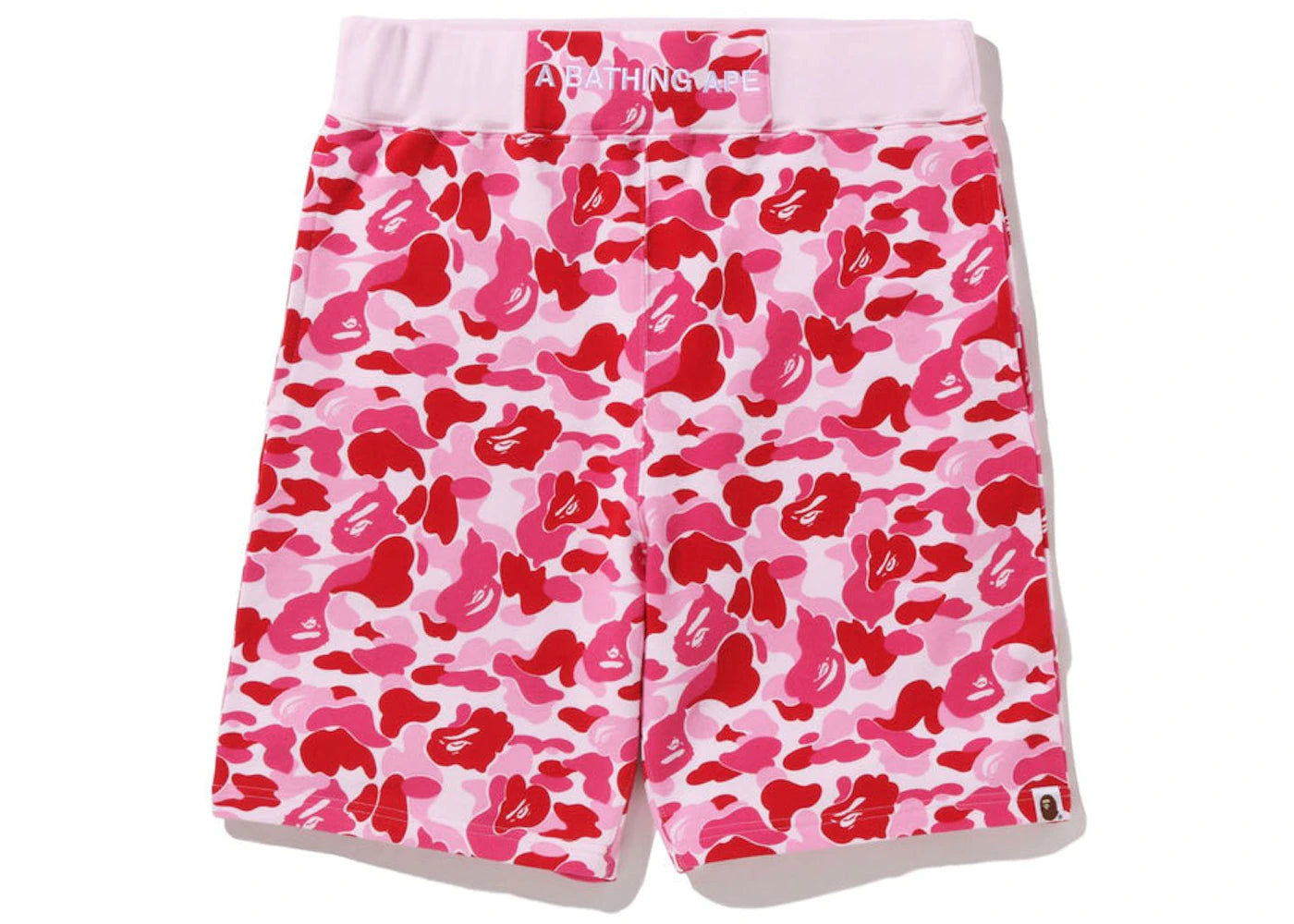 BAPE STA LOGO SWEAT SHORTS "PINK"