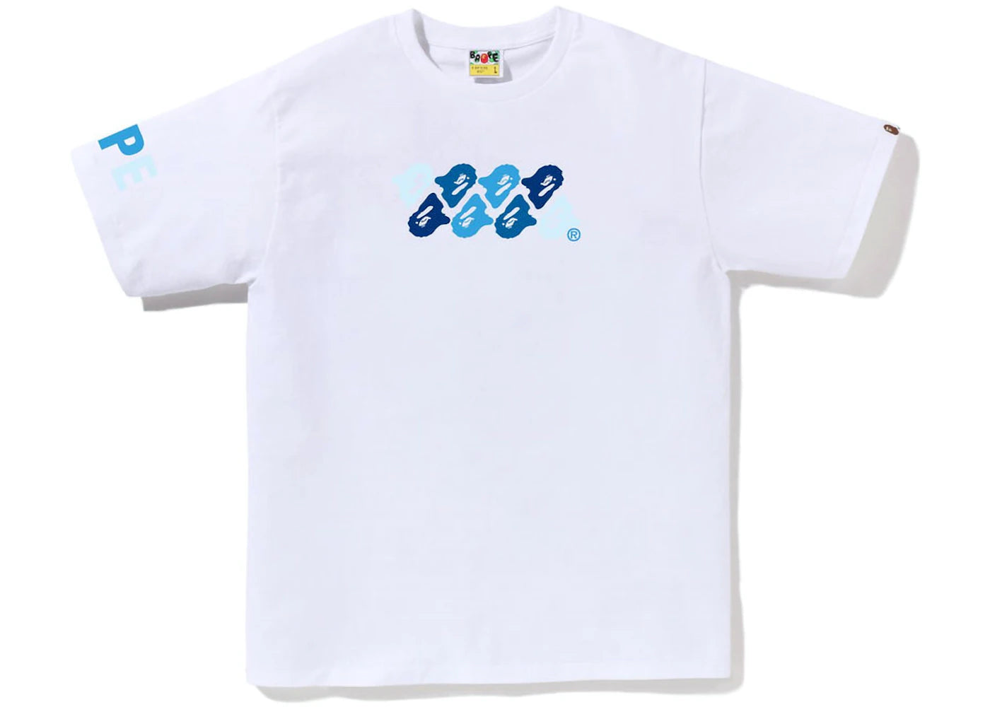 BAPE ABC CAMO TEE BLUE/WHT