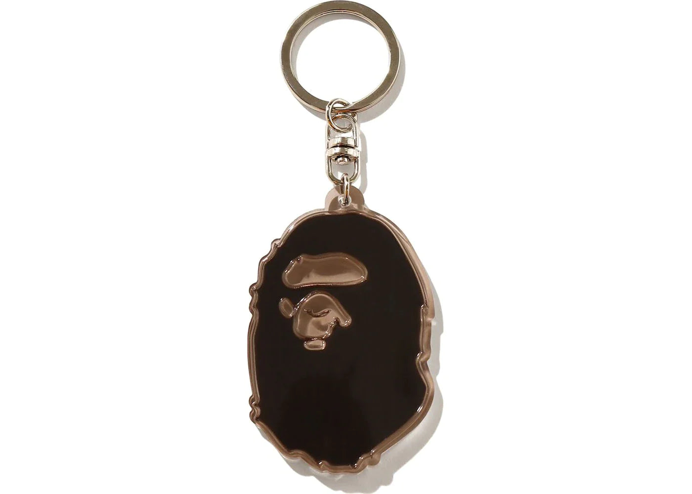 BAPE BATHING APE REFLECTIVE KEYCHAIN "BLACK"