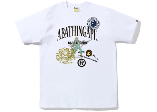 BAPE ARCHIVE GRAPHIC TEE WHITE