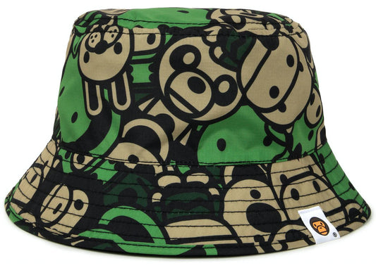 BAPE BABY MILO FRIENDS BUCKET HAT "GREEN"