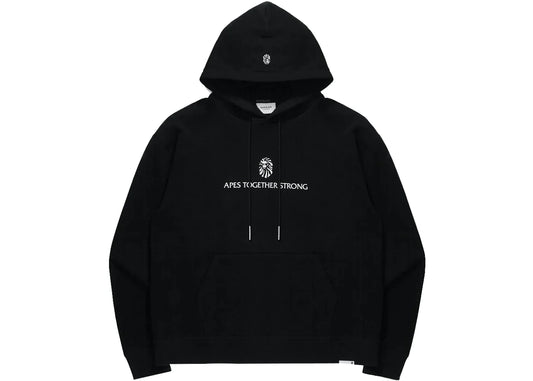 BAPE BRED LOGO PULLOVER OS HOODIE "BLACK"