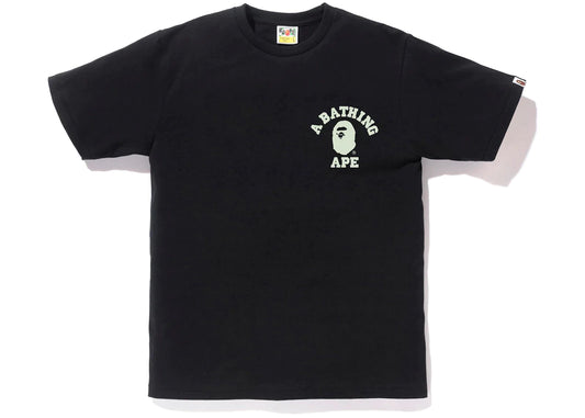 BAPE COLLEGE LOGO TEE "BLACK/WHITE"