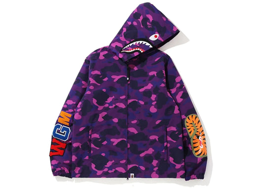 BAPE SHARK WGM JACKET "PURPLE CAMO"