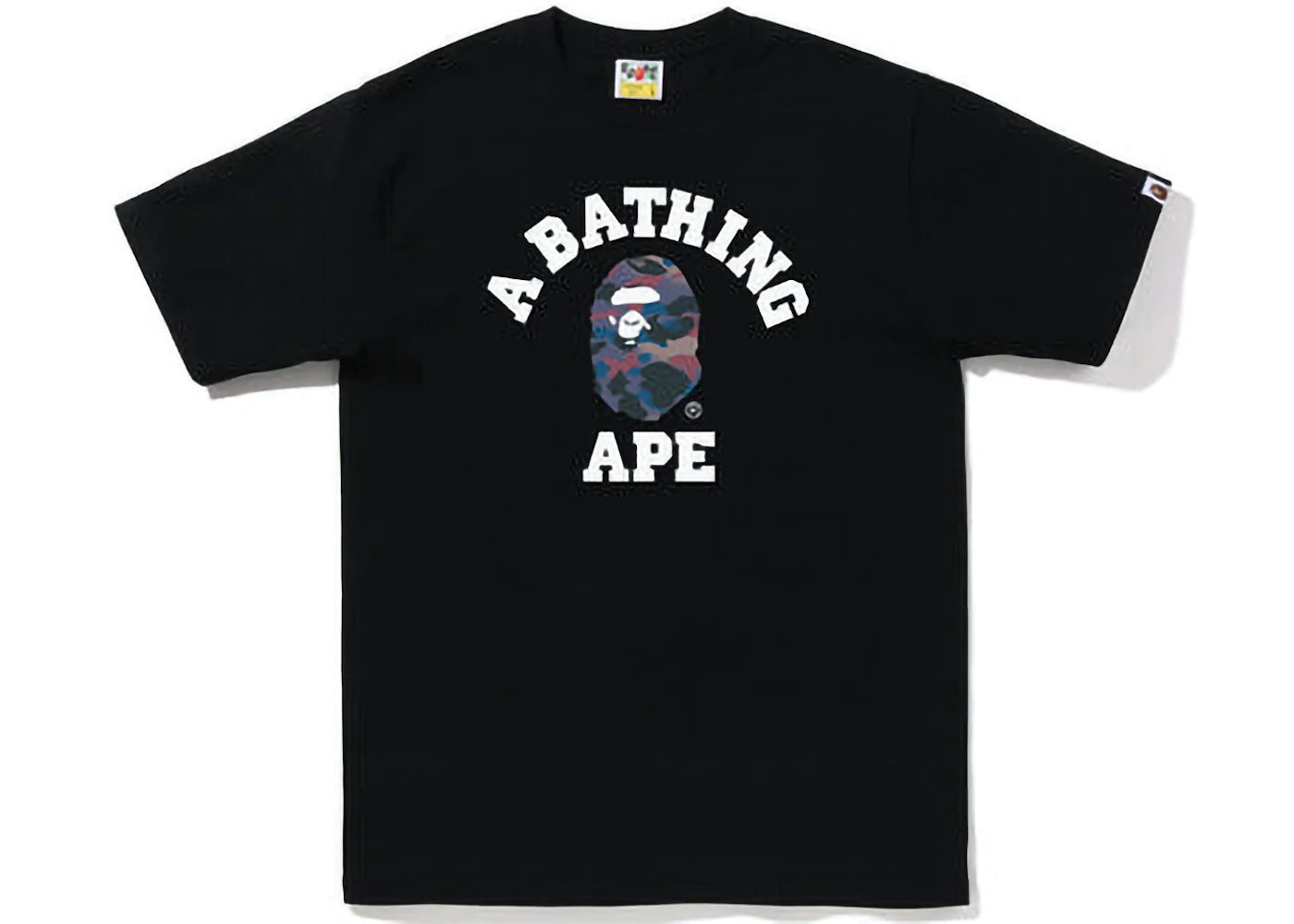 BAPE GRID CAMO COLLEGE GEE BLACK PURPLE