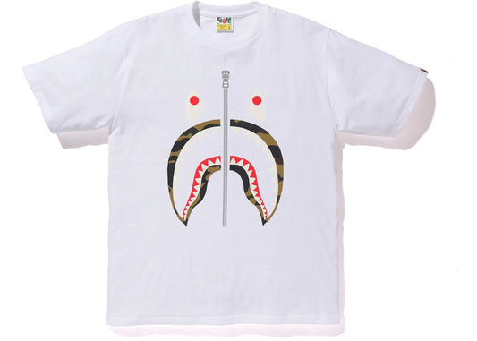 BAPE YELLOW 1ST CAMO TEE WHITE