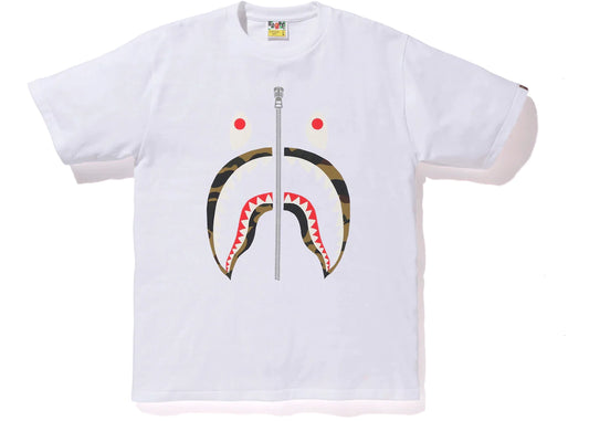 BAPE YELLOW 1ST CAMO TEE WHITE