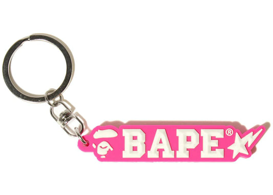 BAPE RUBBER LOOP KEYCHAIN "PINK"