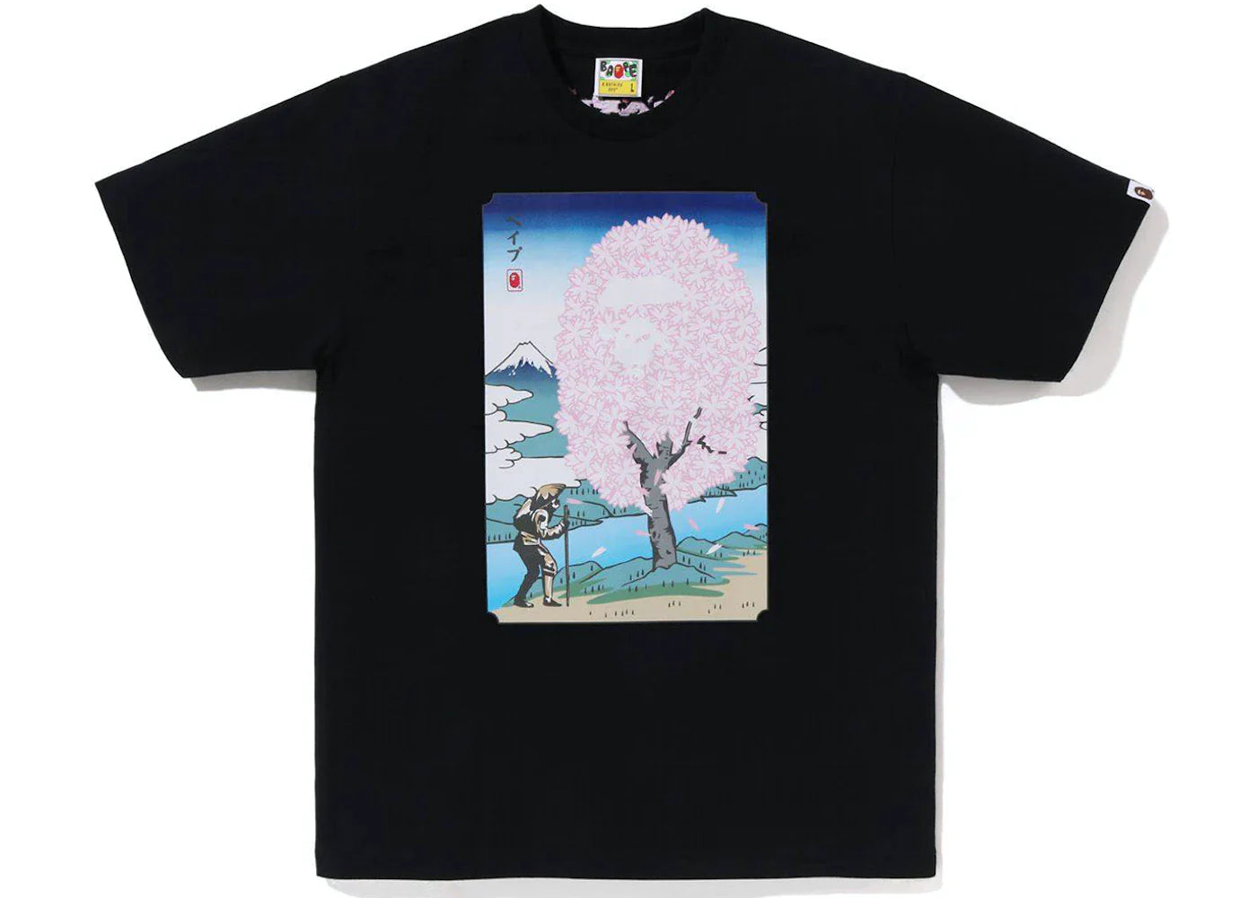 BAPE SAKURA TREE TEE (SS23) "BLACK"