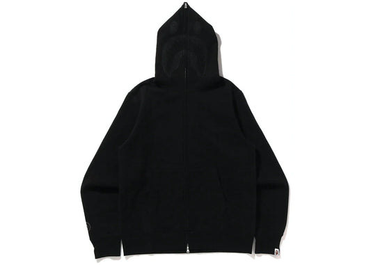 BAPE SHARK FULL ZIP HOODIE "TRIPLE BLACK:"