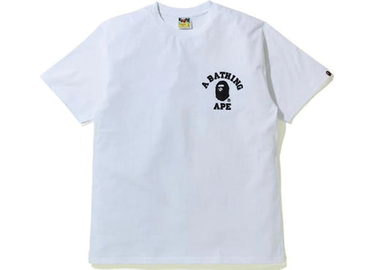 BAPE SILLICON COLLEGE ONE POINT TEE WHITE