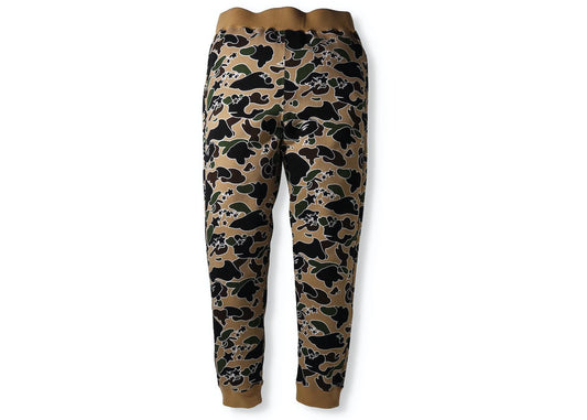 BAPE STA CAMO SWEAT PANTS "YELLOW STA CAMO"