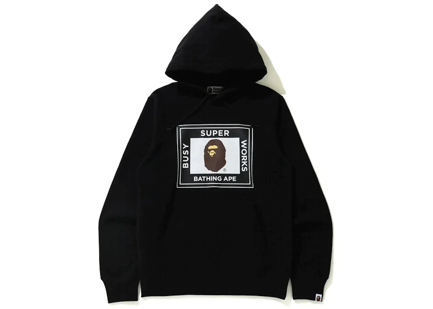 BAPE SUPER BUSY WORKS PULLOVER HOODIE "BLACK"