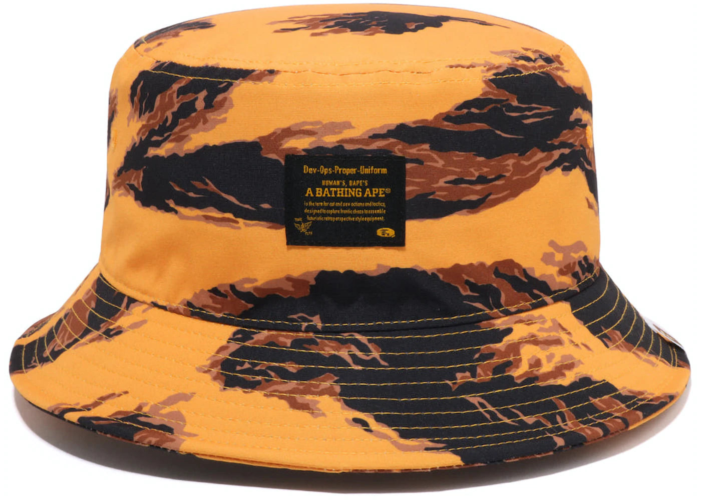 BAPE LOGO BUCKET HAT "TAN"