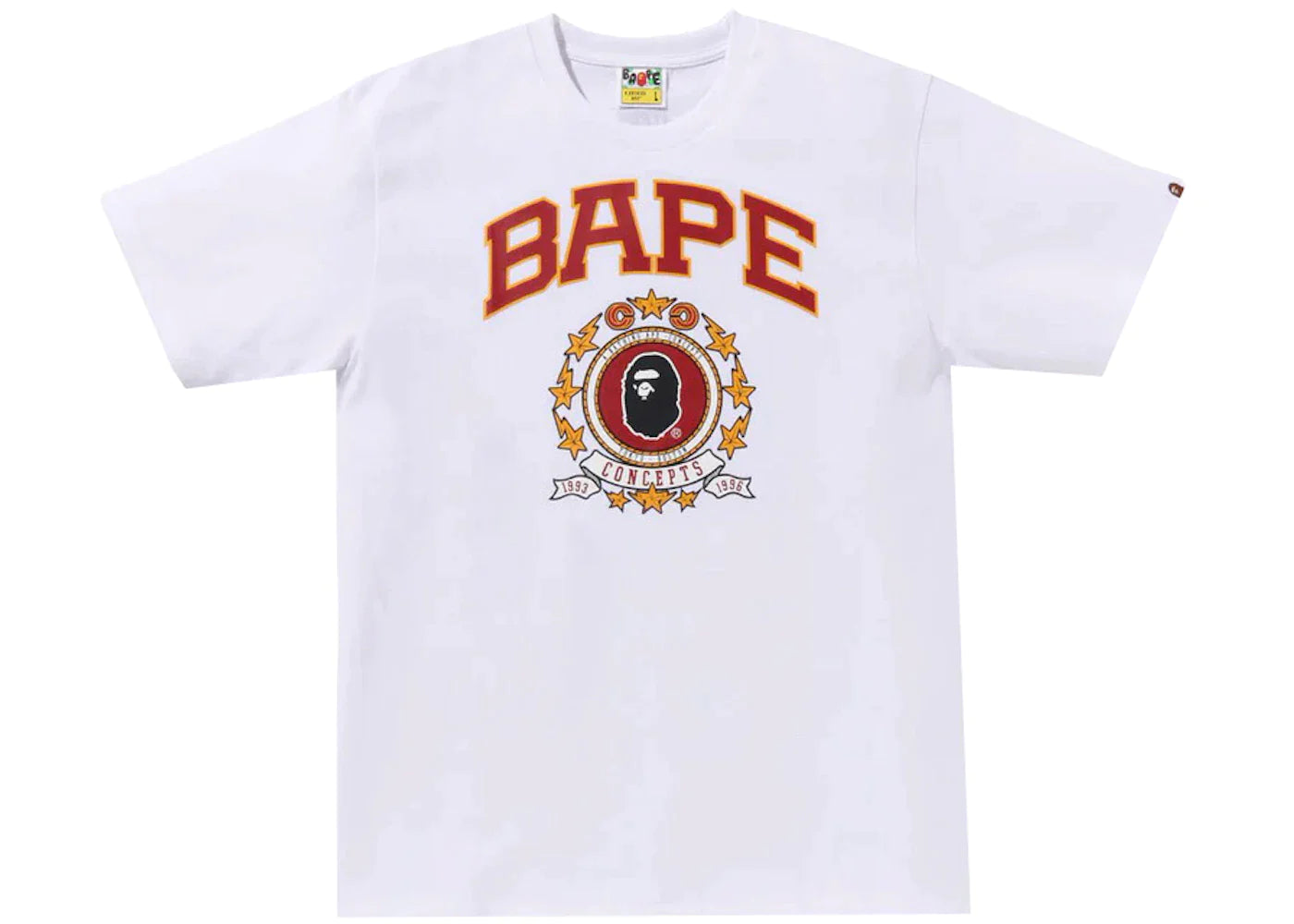 BAPE X CONCEPTS EMBLEM TEE "WHITE"