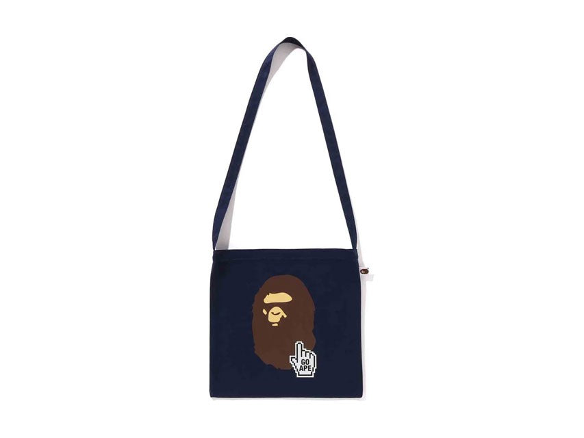 BAPE COLLEGE SACOCHE SHOULDER BAG "BLACK"