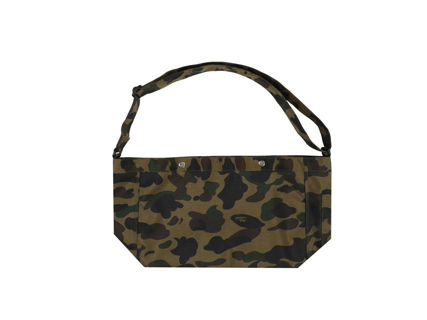 BAPE 1ST CORDURA SHOULDER BAG "GREEN CAMO"