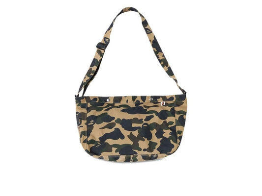 BAPE 1ST CORDURA SHOULDER BAG "YELLOW CAMO"