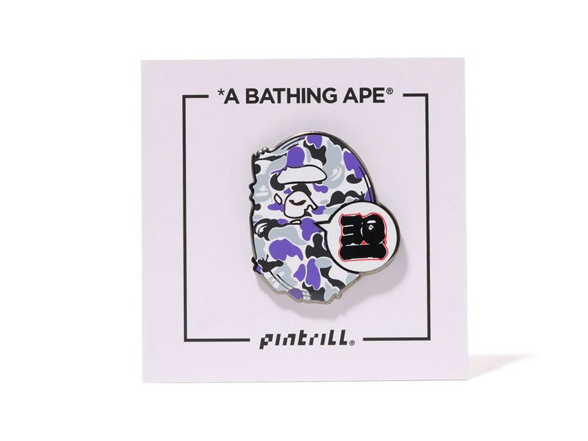 BAPE NEW YORK SOHO PIN "PURPLE CAMO"