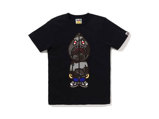 BAPE CLASSIC MILO SHARK BLUE CAMO TEE "BLACK"