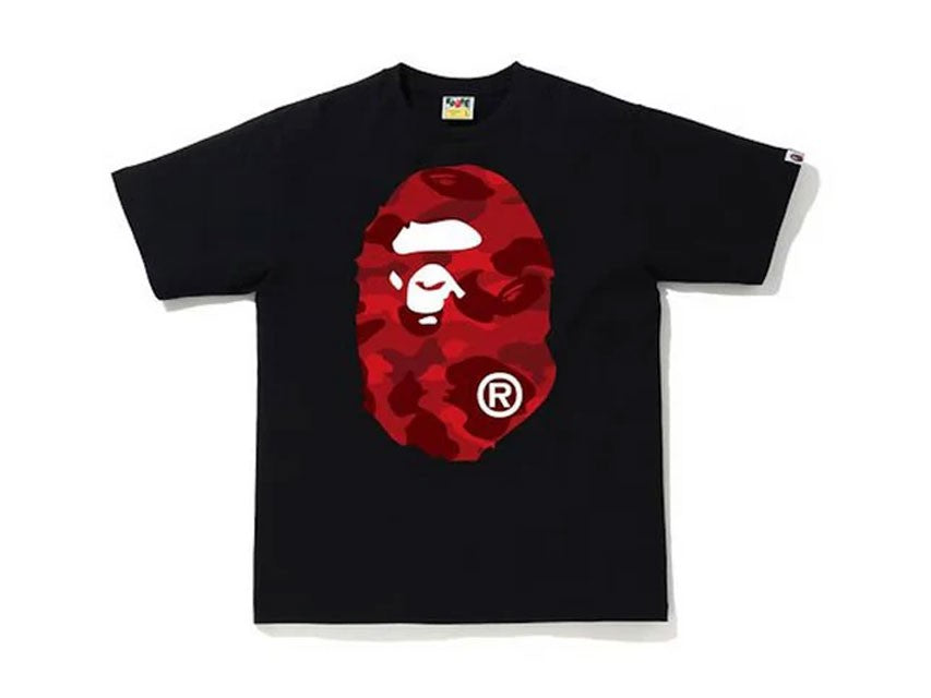 BAPE APE HEAD THERMAL CAMO TEE "BLACK"