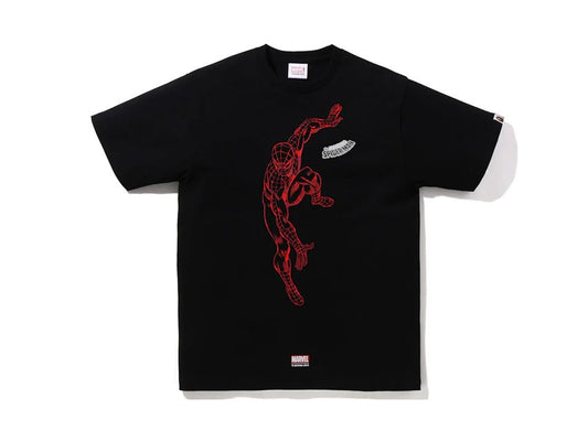 BAPE X MARVEL SPIDERMAN TEE "BLACK"