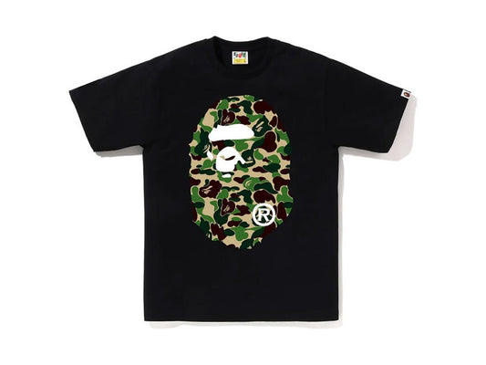 BAPE APE HEAD GREEN CAMO TEE "BLACK"