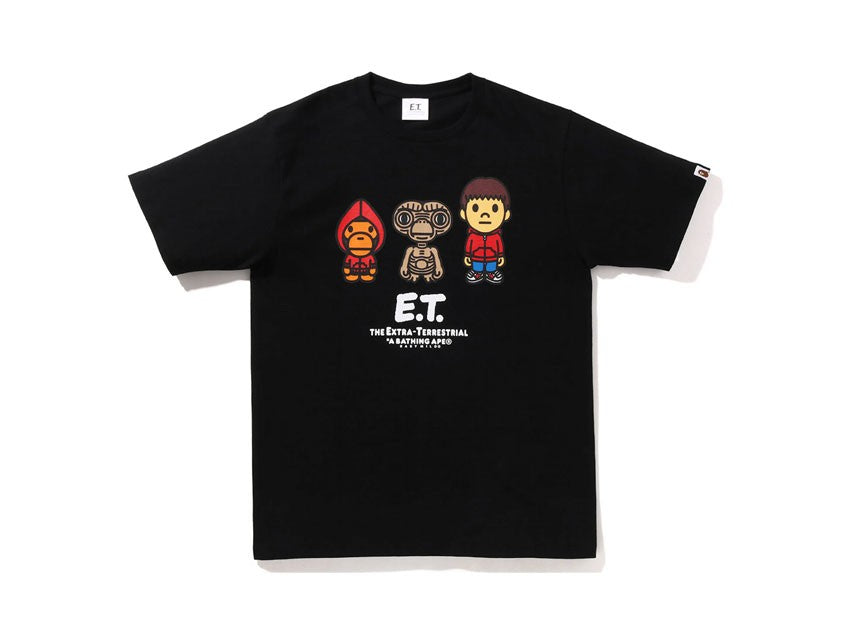 BAPE X E.T. BABY MILO TEE "BLACK"