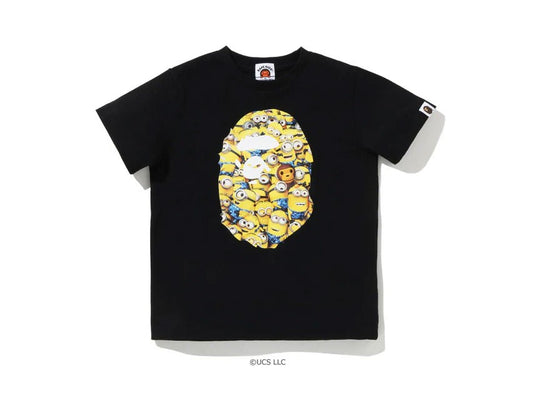 BAPE MINIONS APE HEAD TEE "BLACK"