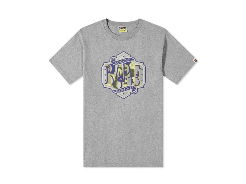 BAPE WGM MMXII LOGO TEE "GREY"