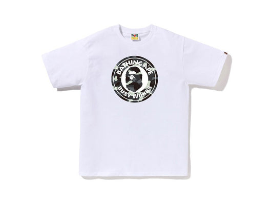 BAPE BUSY WORKS CITY CAMO TEE "WHITE"