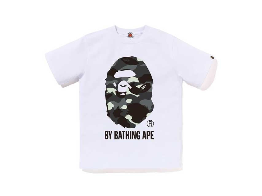 BAPE APE HEAD CITY CAMO TEE KIDS "WHITE"