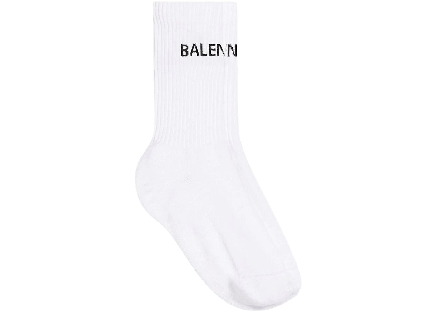 BAPE VERTICLE LOGO SOCKS "WHITE/BLACK"