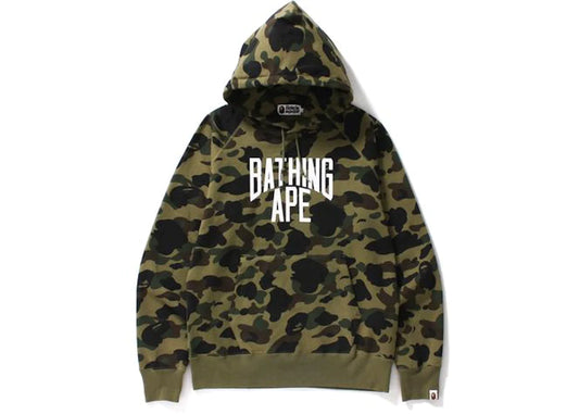 BAPE WING LOGO PULLOVER HOODIE "GREEN LINE CAMO"