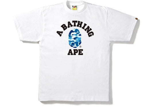 BAPE GRAFT COLLEGE TEE WHITE/BLUE