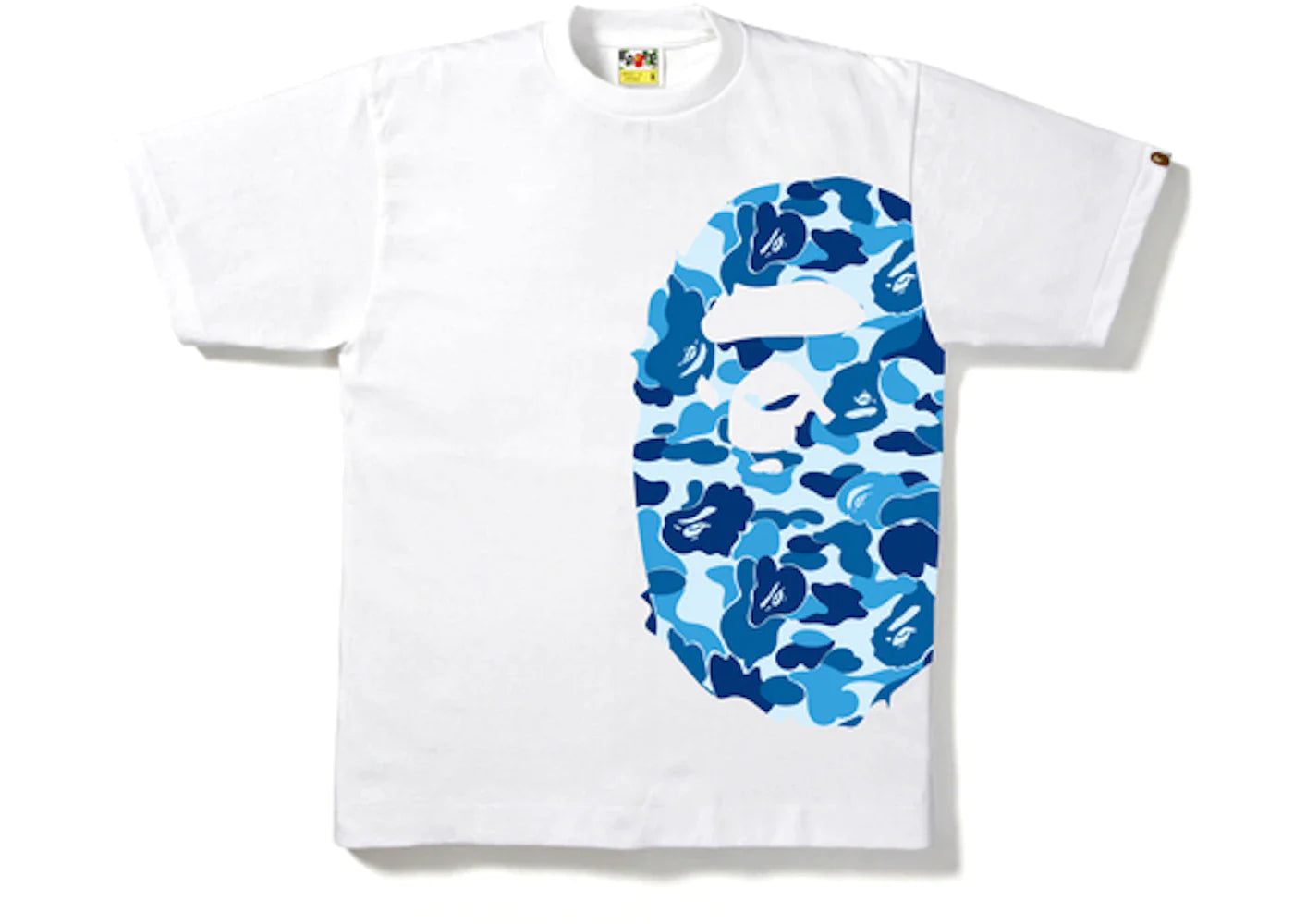 BAPE APE HEAD TEE "WHITE/BLUE"