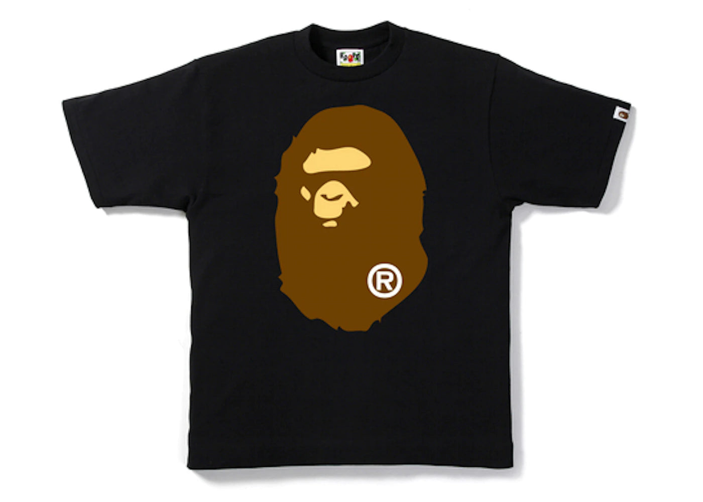 BAPE BIG APE HEAD ASNKA TEE "BLACK"