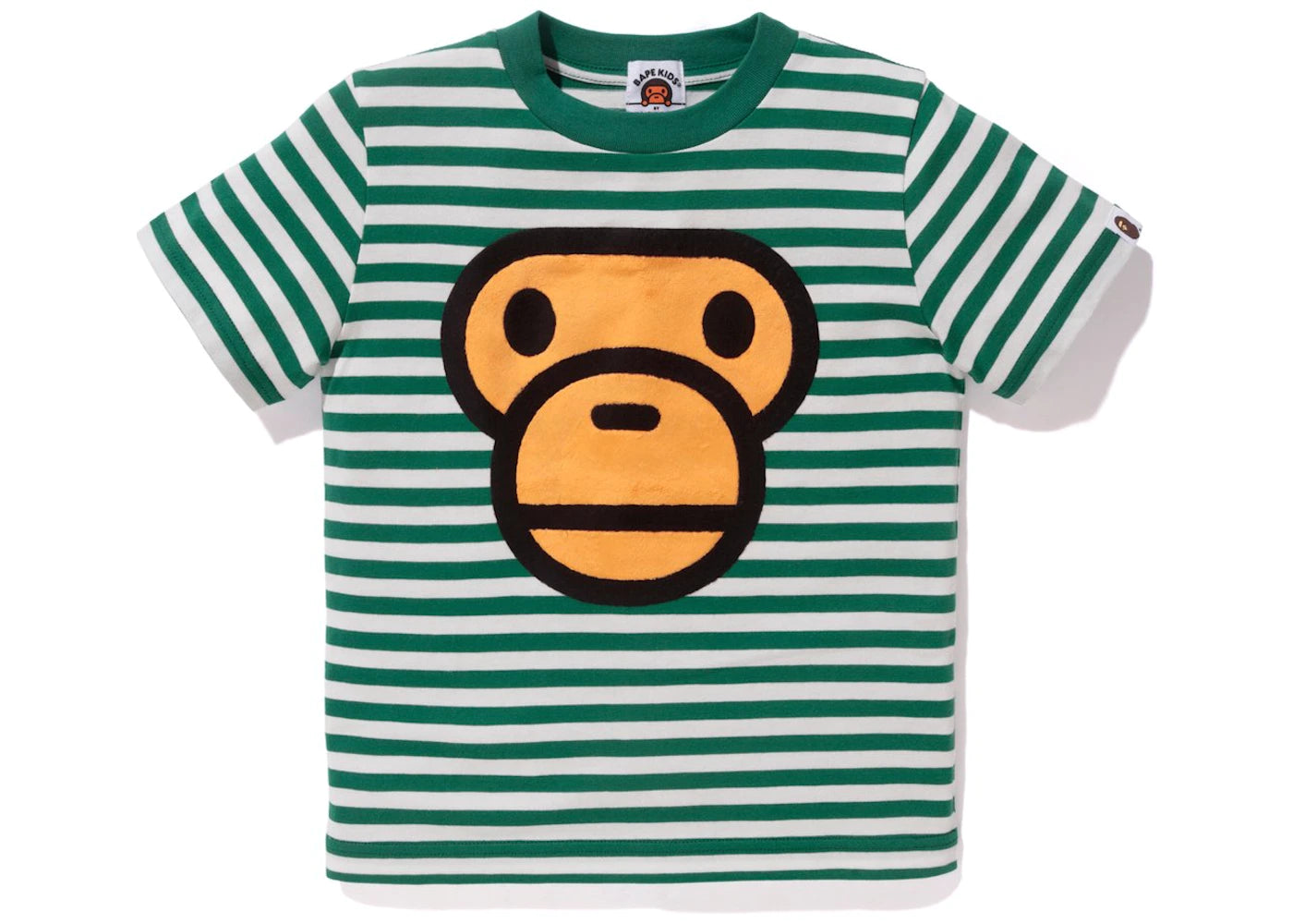 BAPE MILO ON BAPE LOGO TEE  KIDS "GREEN"